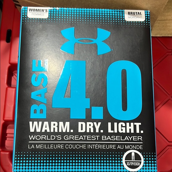 Women’s UA under‎ armour 4.0 base layer leggings pants XS x-small black new NIB - Picture 1 of 11